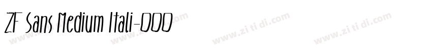 ZF Sans Medium Itali字体转换